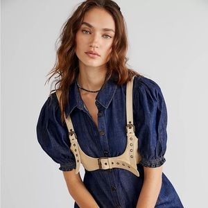 Free People Rebel Leather Harness